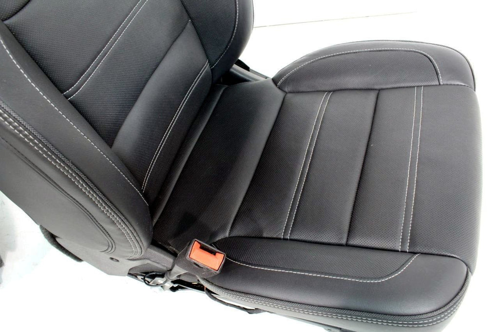 2015-2017 GMC Yukon Denali Front Seats, OEM Black Leather Heated Cooled