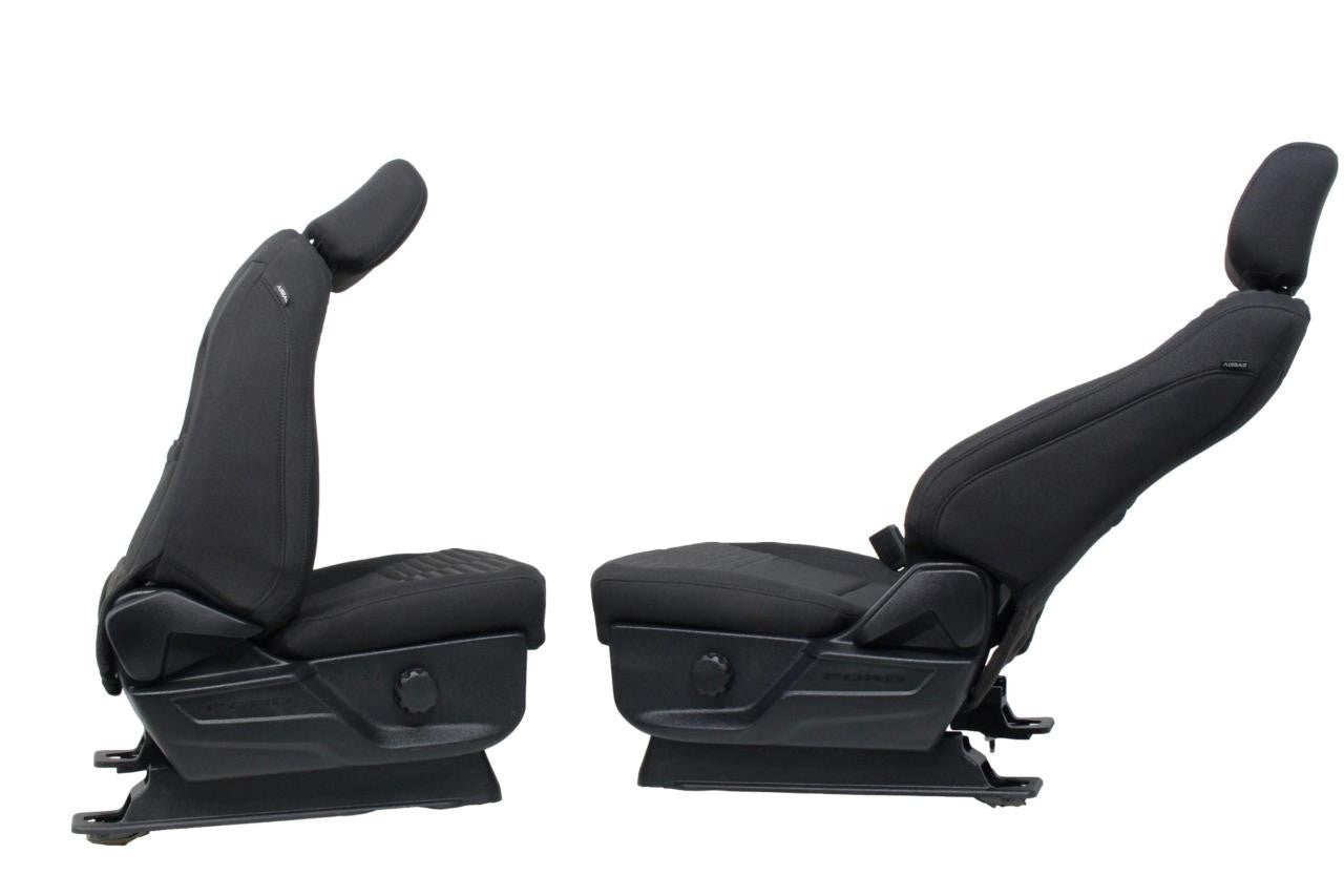 2015 - 2026 Ford F150 & Super Duty Seats, STX Black Cloth Manual w/ Lumbar