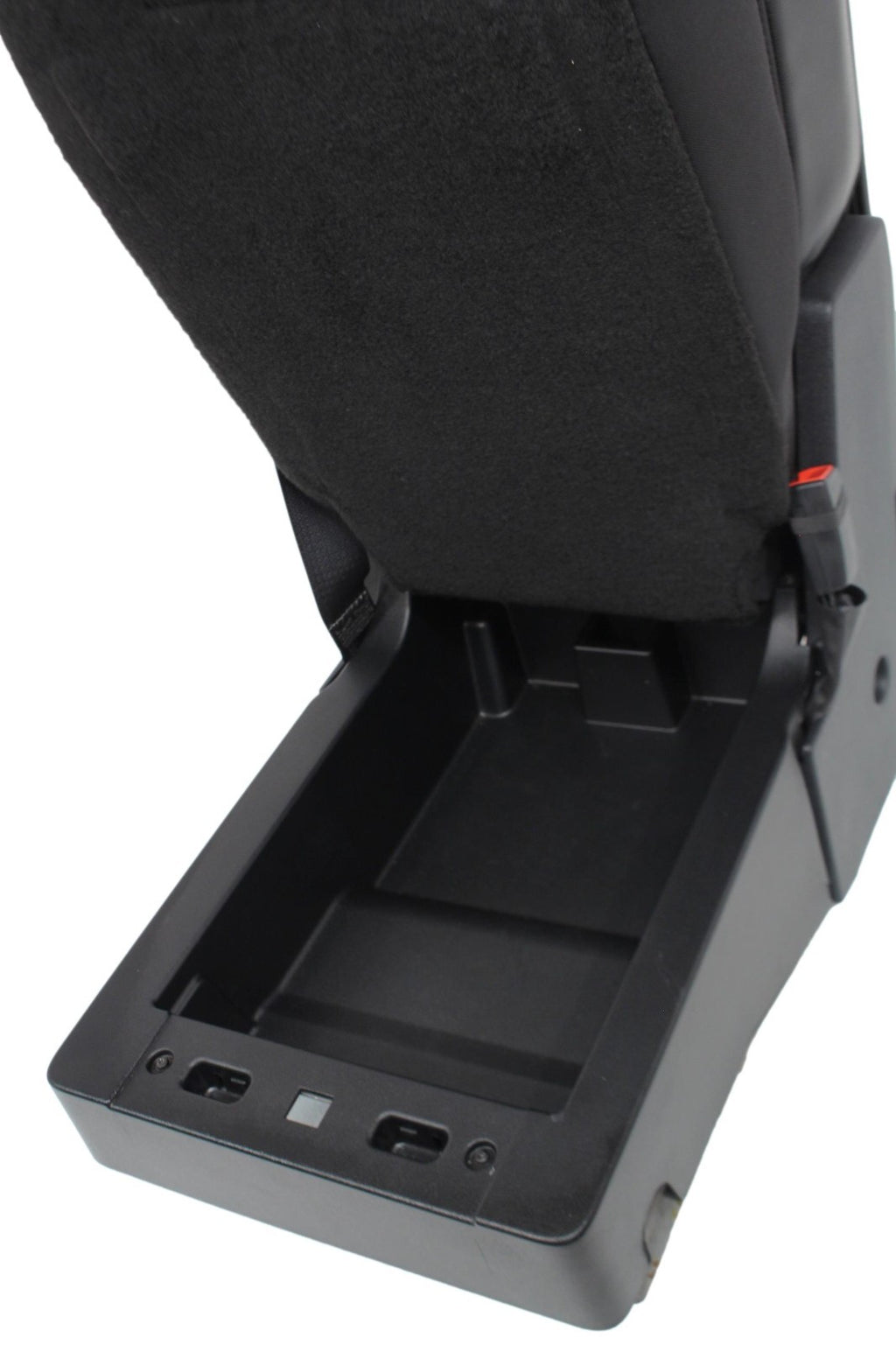 2015 - 2025 Ford F150 Super Duty Jump Seat Center Console, Black Leather Lariat