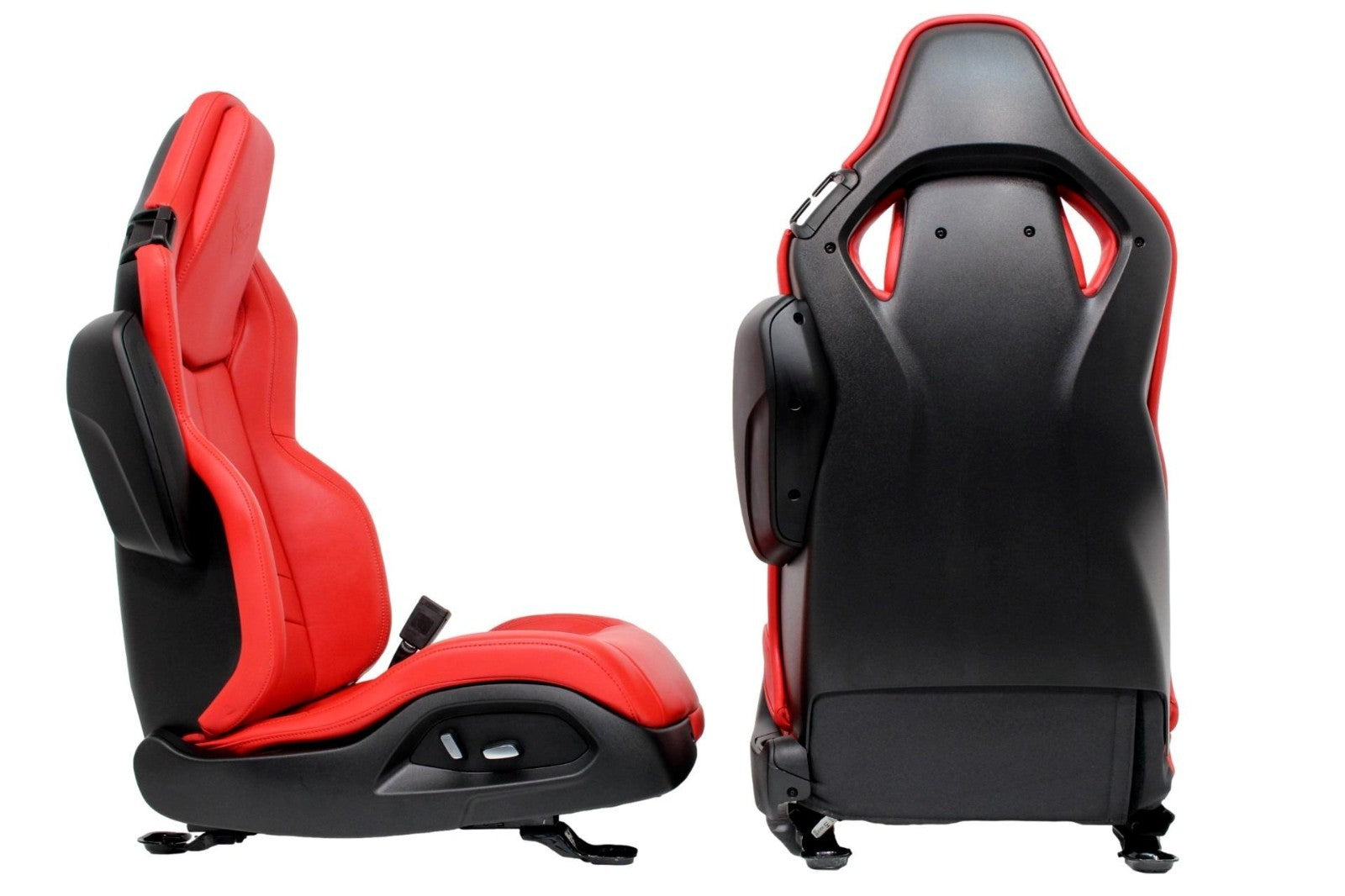 2020 - 2025 Chevy Corvette C8 Seats GT1 Adrenaline Red Leather 8-Way Power