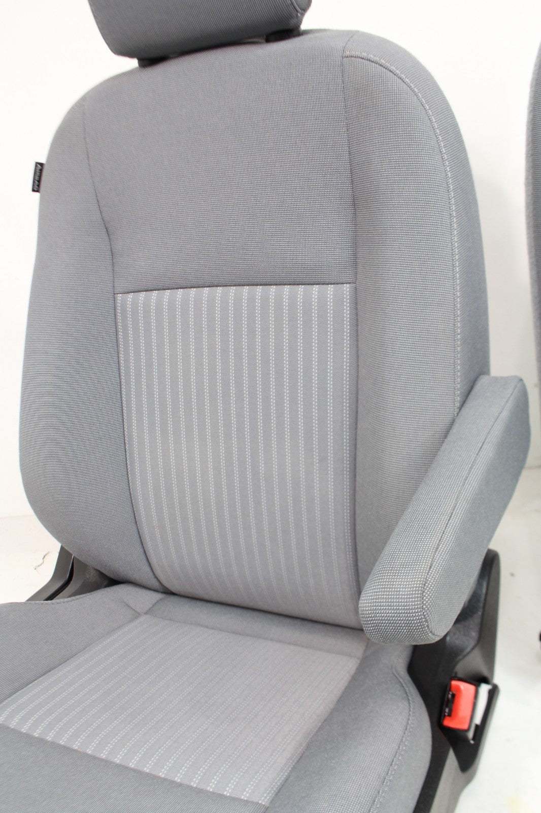 2015 - 2024 Ford Transit Front Seats, Gray Cloth w/ 10-Way Power Driver Seat