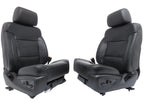 2014-2019 Sierra Chevy Silverado Front Seats, LTZ Black Leather, Heated Cooled