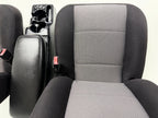 1998 - 2009 Ford Ranger Front Seats & Console, Black Gray Cloth , Extended Cab