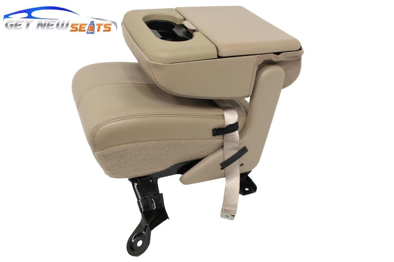 Ford Super Duty Center Jump Seat Console F250 F350 TAN LEATHER Console 2007-1999