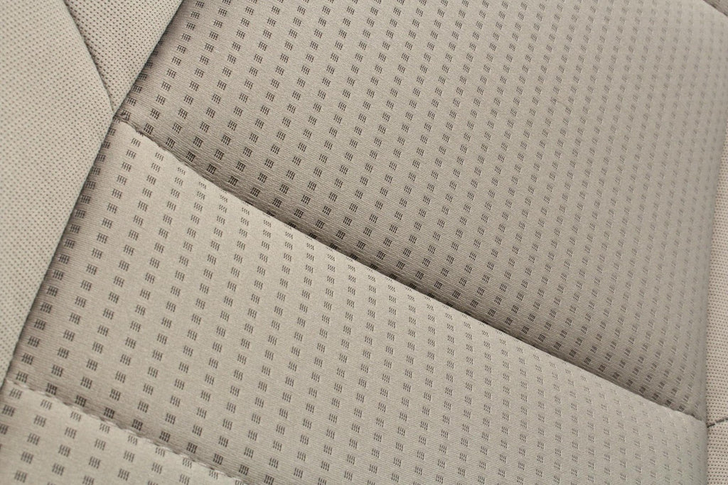 1999-2010 Ford Super Duty Stone Gray Cloth Bucket Seats with Folding Jump Seat