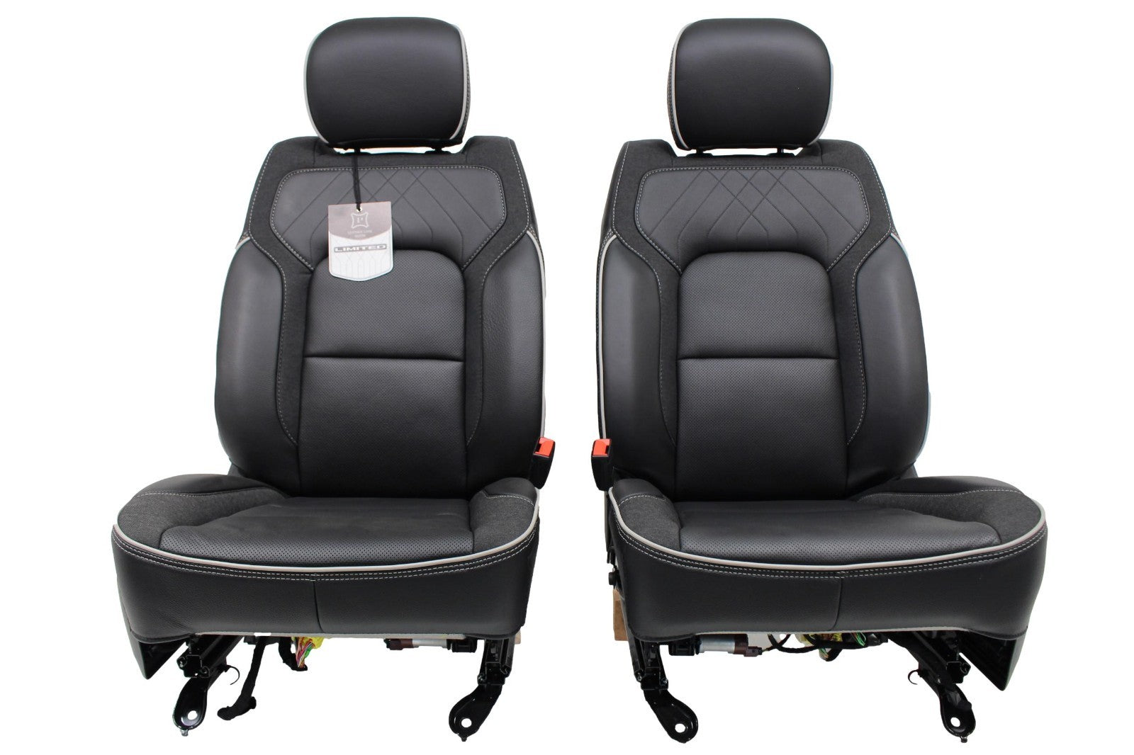 2019 - 2026 Ram 1500 Seats, Crew Cab Set, Limited Black Quilted Leather Massage