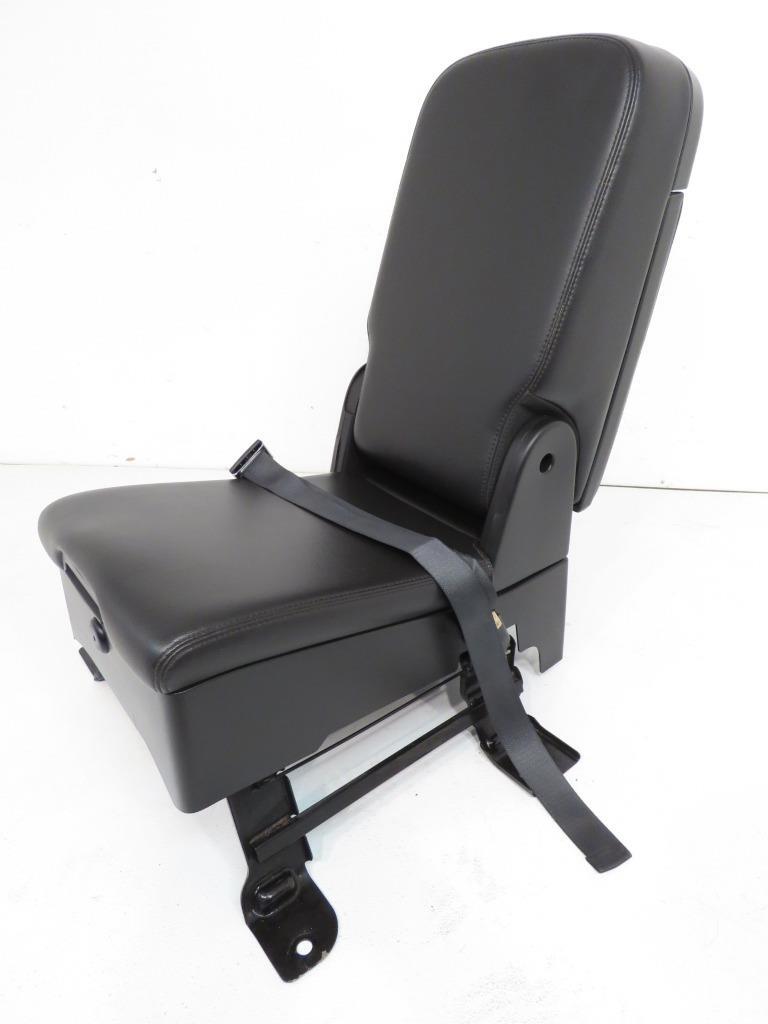 07 - 14 Chevy Silverado GMC Sierra Tahoe Yukon Black Leather Jump Seat Console