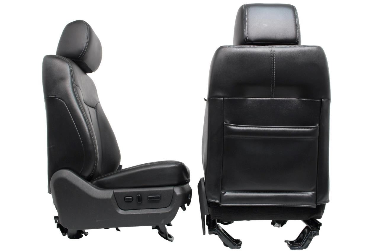 1999 - 2016 Ford Super Duty Front Seats, Lariat Black Leather, Power Heat Cool