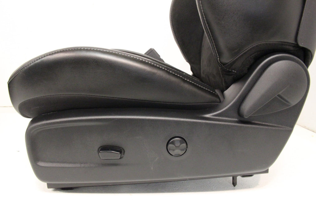 2008 - 2023 Dodge Challenger Front Seats,  Black Leather Suede w/ T/A Embroidery
