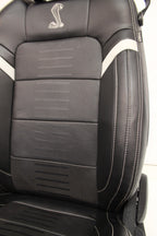 2015-2023 Ford Mustang Seats Set, Shelby GT500 Coupe Black Leather Heated Cooled