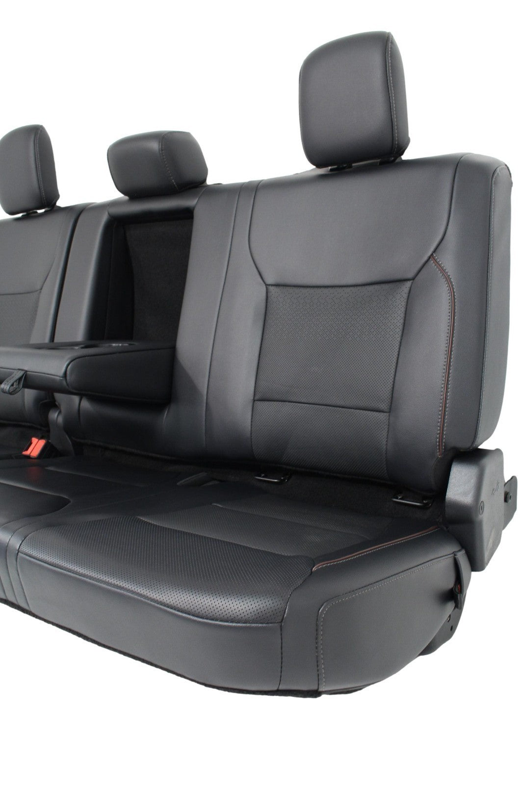 2021 - 2026 Ford F150 Super Duty Rear Seats, Crew Cab Black Leather Lariat Brown