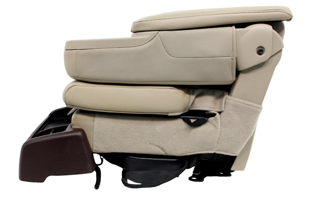 2013 - 2018 Ram Center Jump Seat, Tan Leather Laramie, w/ Install Kit & Trim OEM