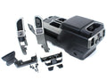 15-22 Ford Truck Center Console & Install Kit w/o Shifter - Black Leather Lariat