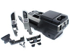 15-22 Ford Truck Center Console & Install Kit w/o Shifter - Black Leather Lariat