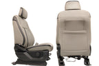 2015-2022 Ford F150 Super Duty Supercab Seats, XLT w/ Katzkin Earth Gray Leather