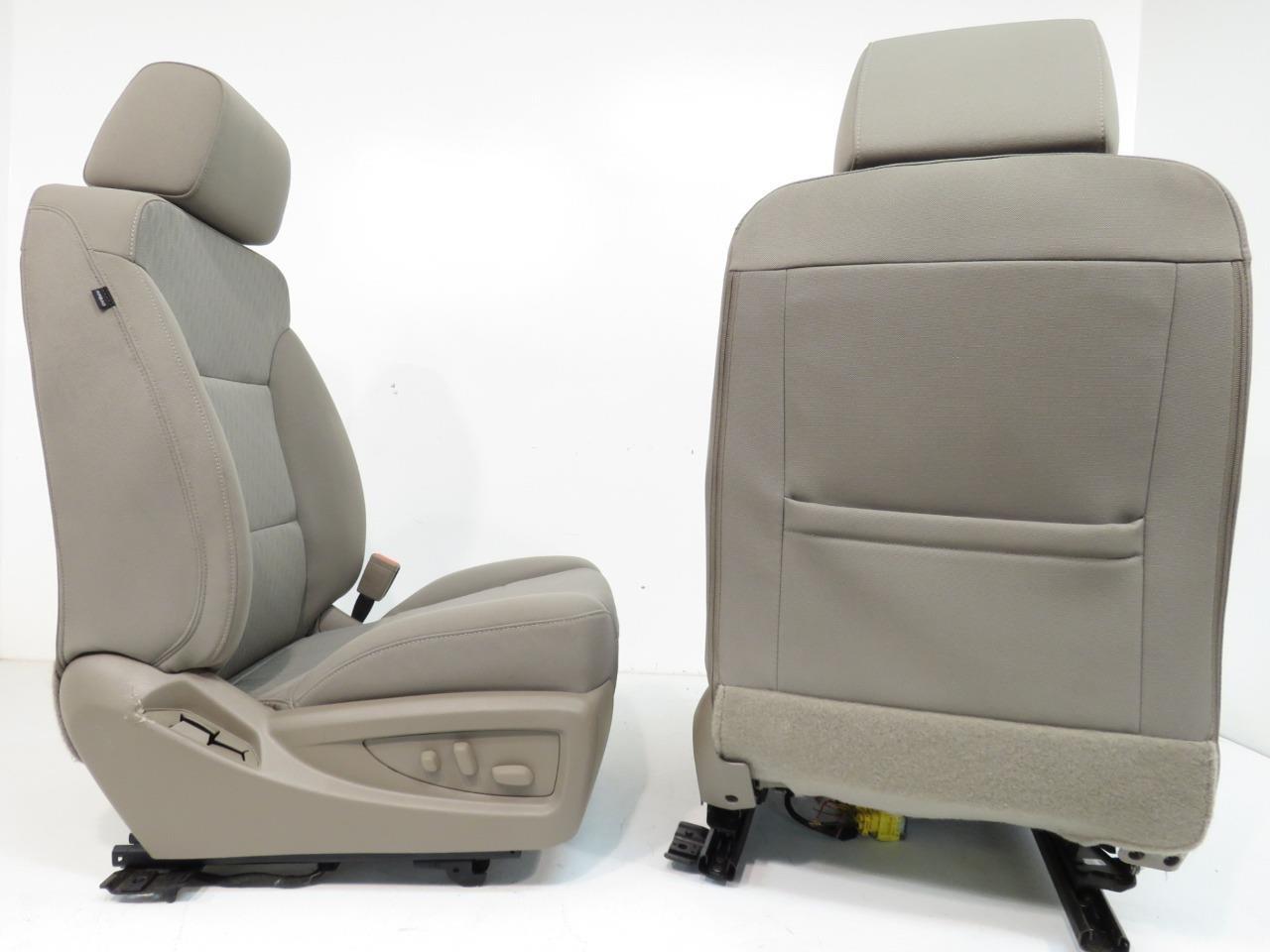 2014 - 2019 Chevrolet Silverado & GMC Sierra Tan Cloth Powered Front Seats