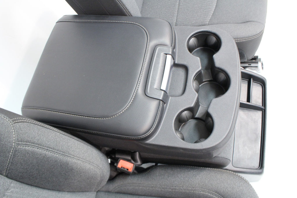 2019 - 2024 Ram HD Front Bench Seat, Diesel Gray Cloth Manual w Center Jump Seat