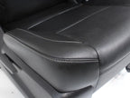 2014 - 2019 GM Sierra Silverado LT Front Seats, Power Black Leather, w/ Jumpseat