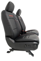 2018 - 2026 Jeep Wrangler Seats Set, JKU 4Dr Rubicon Black Nappa Leather w/ Red