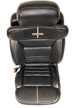 2023 + Ford Super Duty Platinum Seats Set, Black Leather Max Recline Massaging