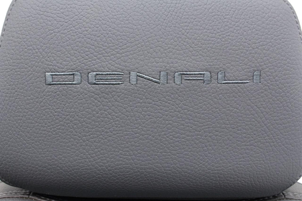 20-22 Sierra Denali Leather Seats Heated Cooled Door Panels Console, Brown Blue