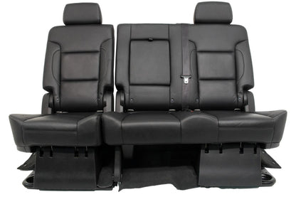 Chevy Suburban Rear Seats 70/30 Split Yukon XL Bench Seat Black Leather 2020-15