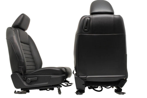 2005 - 2009 Ford Mustang Front Seats, GT Black Leather w/ Power Driver OEM