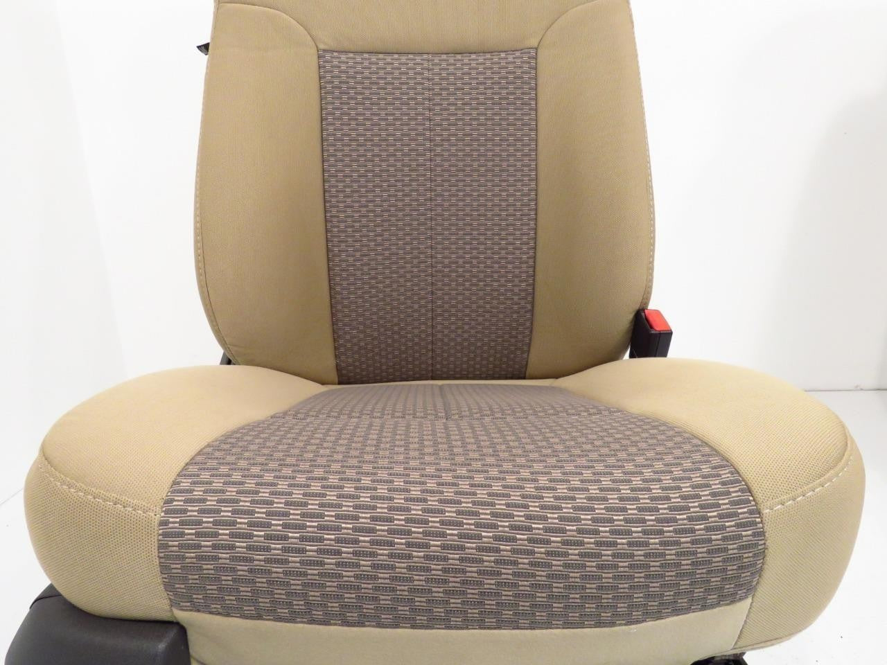 1999 - 2016 Ford Super Duty Front Seats, XLT Adobe Tan Cloth w/Power Driver OEM