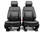 2021 - 2026 F-150 Super Duty Platinum Front Seats, Black Leather Gray Massaging
