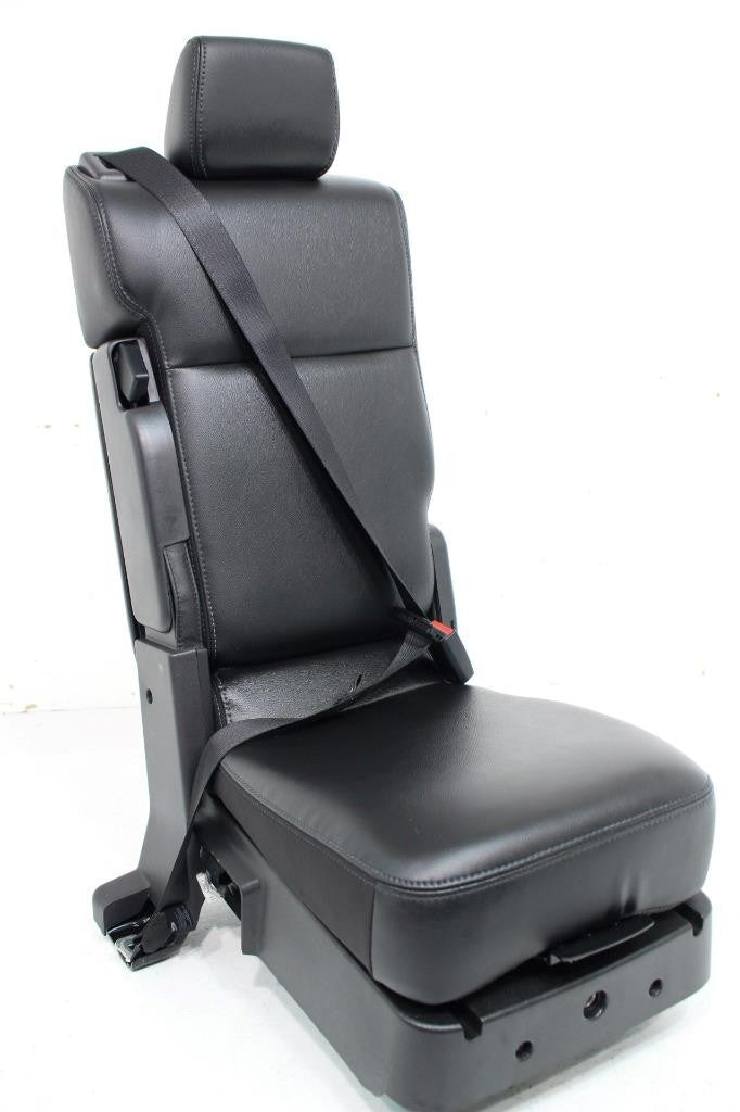 11-16 Ford F250 Super Duty Lariat Jump Seat Console Black Leather Kit Complete