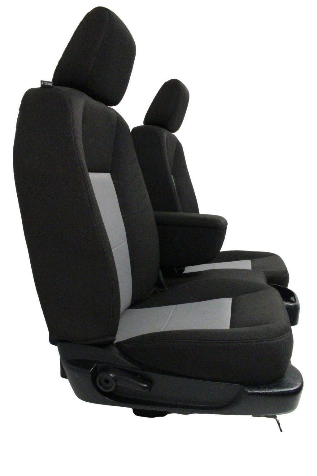 1998 - 2011 Ford Ranger Seats, 60-40 Split Bench, Black Gray Cloth, Extended Cab