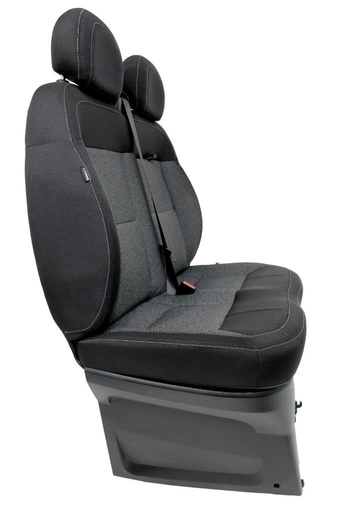 14-24 Ram ProMaster Front Passenger Bench Seat Gray Black Cloth OEM 6TH95LXBAA