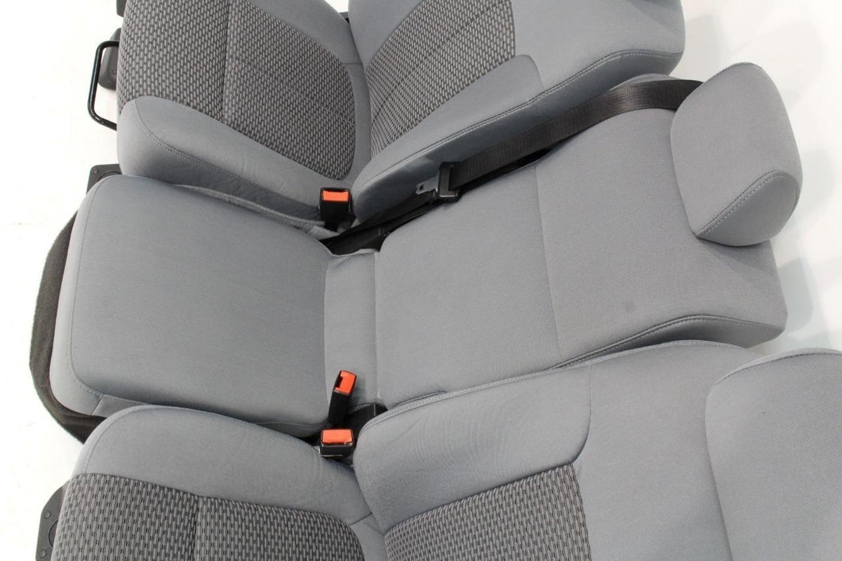 1999 - 2016 Ford Super Duty Front Seats, XL Steel Gray Cloth Bench w/ Jumpseat