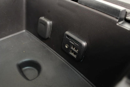 2014 - 19 Chevy Silverado GMC Sierra Black Leather Folding Jump Seat Console Kit