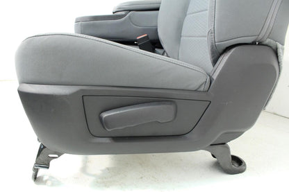2009 - 2018 Dodge Ram 1500 2500 3500 Grey Cloth Bucket Seats Jump Seat Console