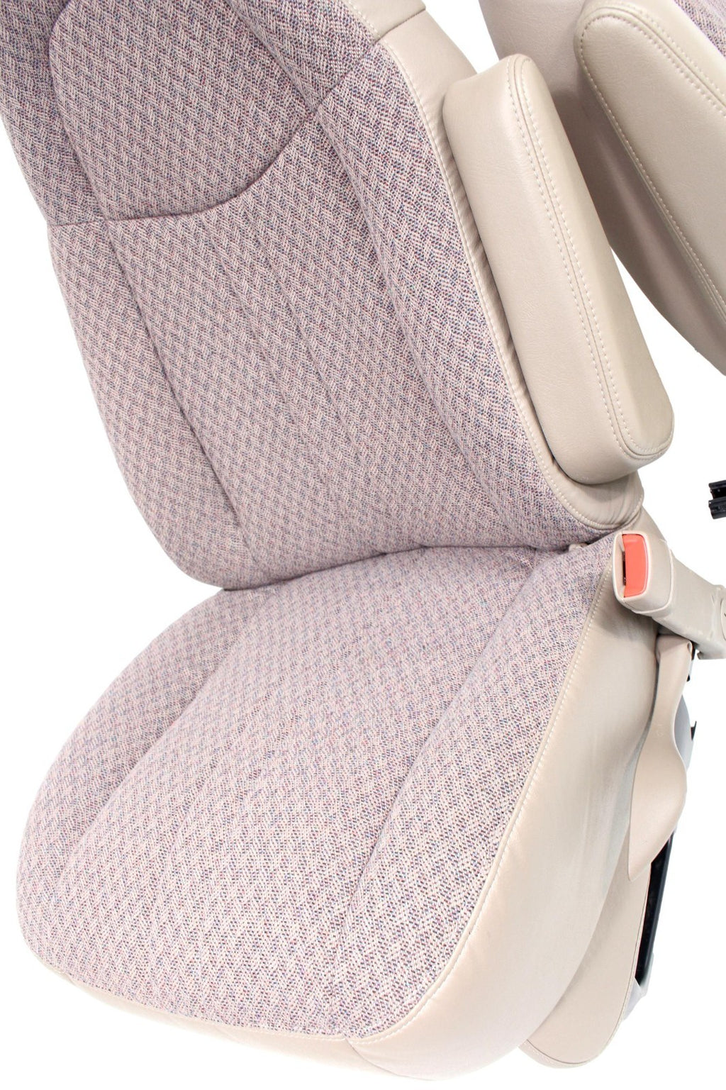 GMC Savana Chevy Express Van Front Bucket Seats, Neutral Tan Cloth 1997 - 2014