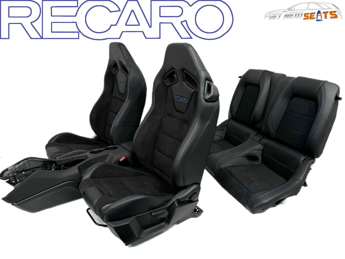 2024 - 2026 Ford Mustang Dark Horse RECARO Seats, Dinamica Black Suede & Indigo