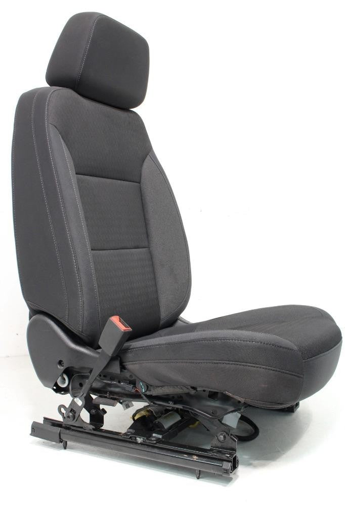 2019 - 2024 Chevy Silverado GMC Sierra Power Driver Seat Black Cloth Upgrade Kit