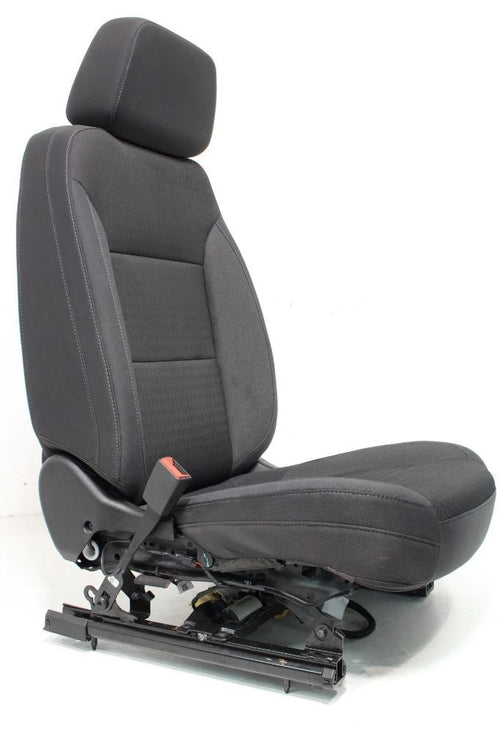 2019 - 2024 Chevy Silverado GMC Sierra Power Driver Seat Black Cloth Upgrade Kit