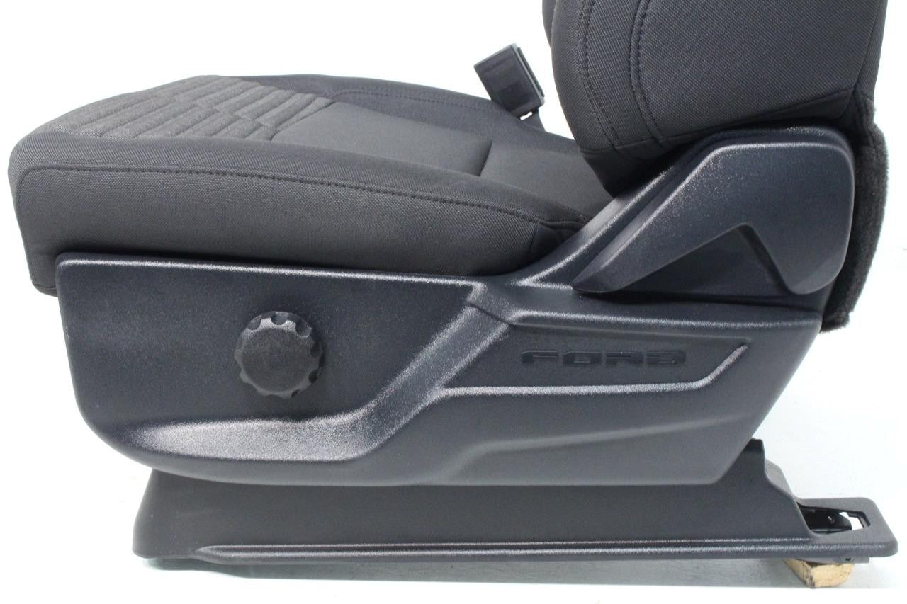 2015 - 2026 Ford F150 & Super Duty Seats, STX Black Cloth Manual w/ Lumbar