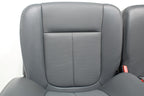 1999 - 2016 Ford Super Duty Front Seats, XLT Steel Gray Vinyl Bench w/ Jumpseat