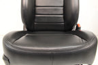 2002 - 2018 Dodge Ram Seats Set, Crew Cab Roadwire Black Leather w/ Power Driver