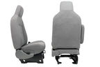 Ford Econoline Front Bucket Seats, Gray Cloth w/ Folding Armrests, Fits 1997+