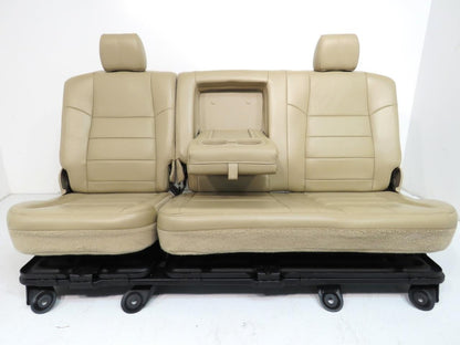Ford Super Duty Tan Leather Heated Front & Rear Seats F250 F350 F450 F550 F650