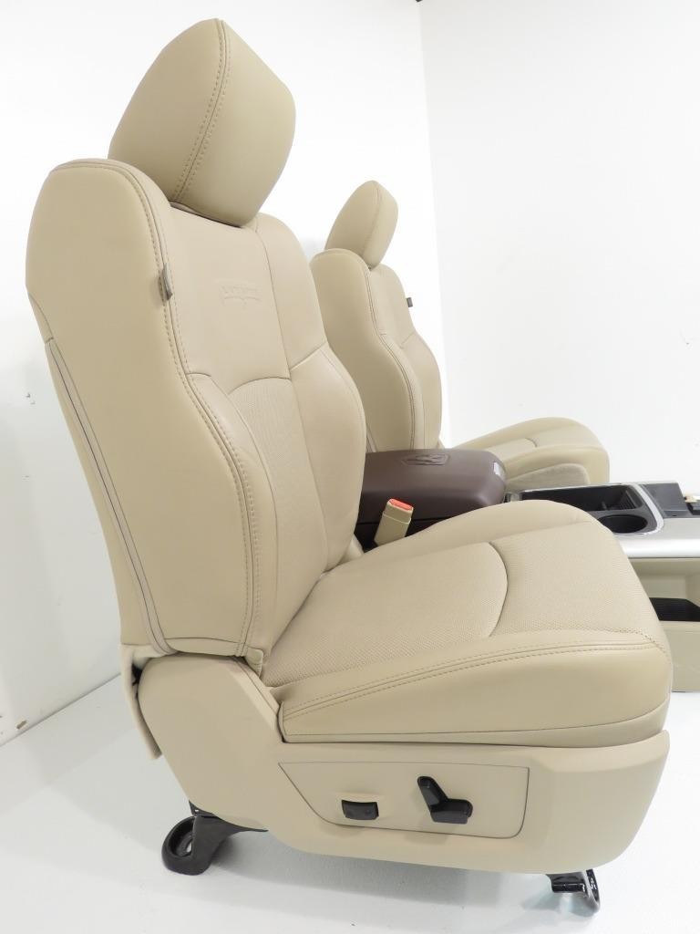 2013 - 2018 Dodge Ram Seats & Console, Tan Leather Laramie Heated Cooled