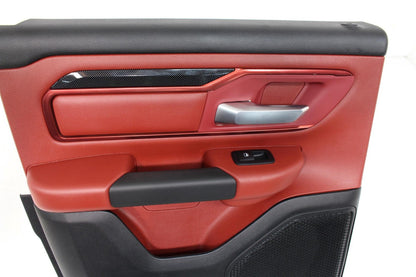 2019 - 2024 Dodge Ram 1500 Rebel Quad Cab Door Panels Set Black Red Switches OEM