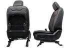 18 - 26 Jeep JL JLU JT Wrangler Front Seats, Rubicon Black Nappa Leather w/ Red