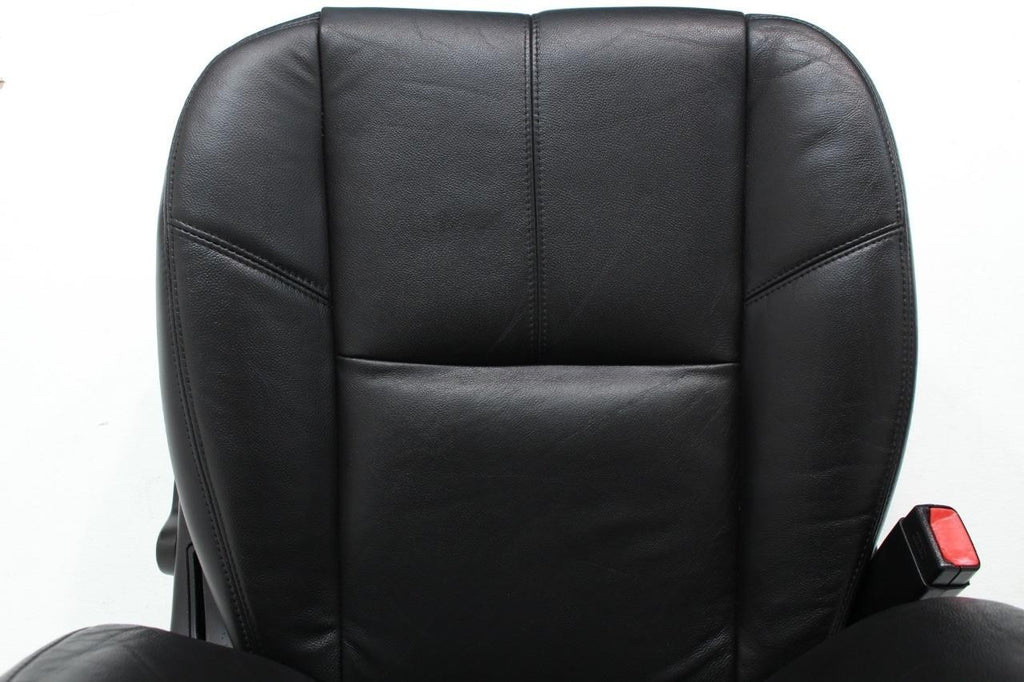 2007-2014 GM Silverado Tahoe Front Seats, LT Black Leather Lumbar w Driver Power