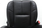 2007-2014 GM Silverado Tahoe Front Seats, LT Black Leather Lumbar w Driver Power
