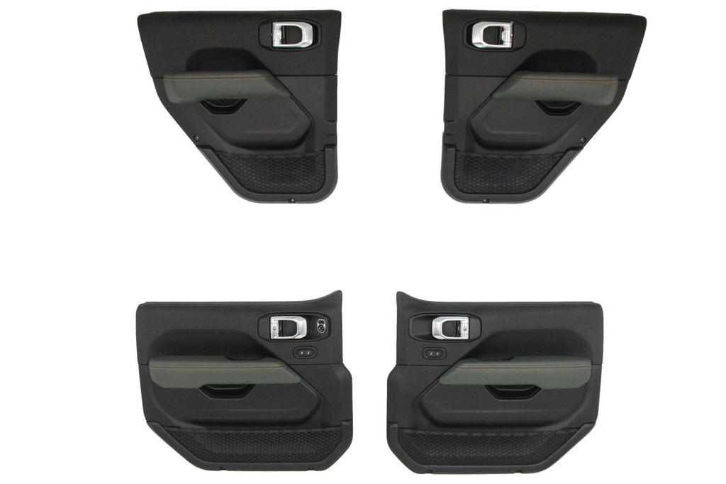 2024 - 2025 Gladiator Mojave X Power Seats, Console & Door Panels - Black Green